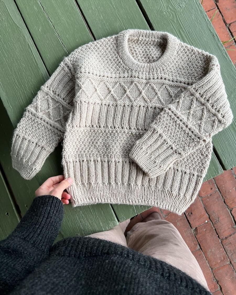 Anleitung für INGRID SWEATER JUNIOR (Petite Knit)