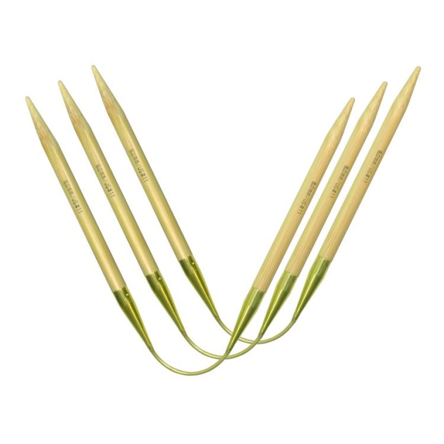 CrasyTrio Long Rundstricknadeln / Sockennadeln aus Bambus, 4,5mm 30 cm