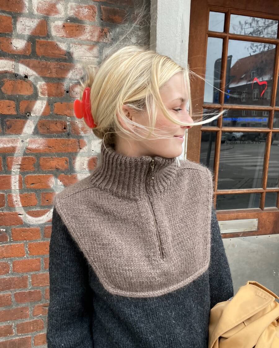 Zipper Neck Petite Knit