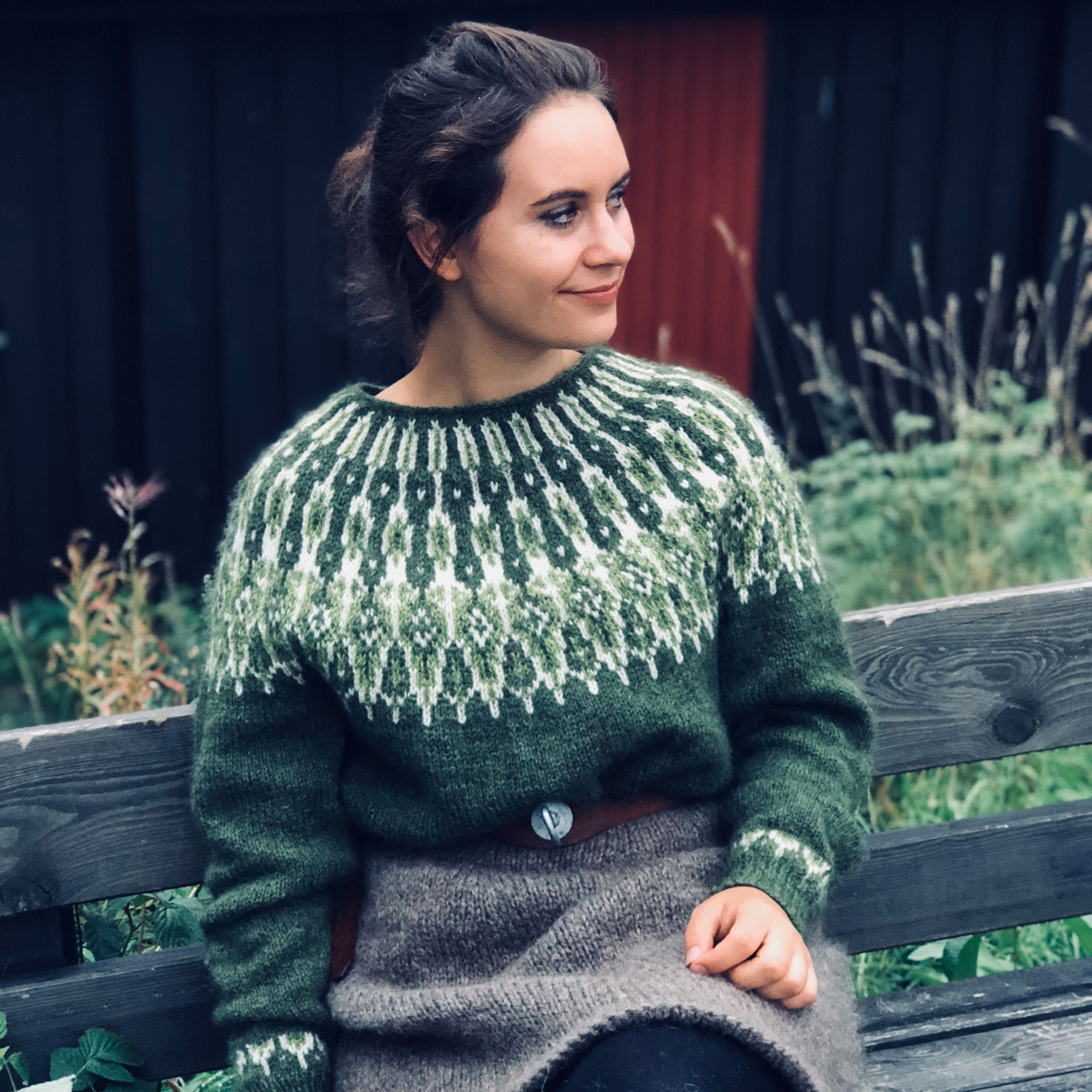 Garnpaket TUSSELADD in grün (Linka Neumann)