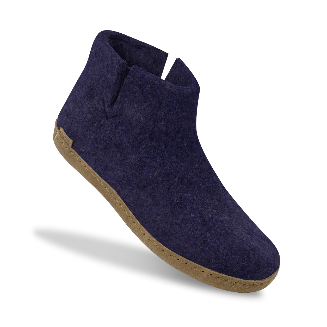 Filzhausschuhe Boots mit Ledersohle, Gr. 20, versch. Farben