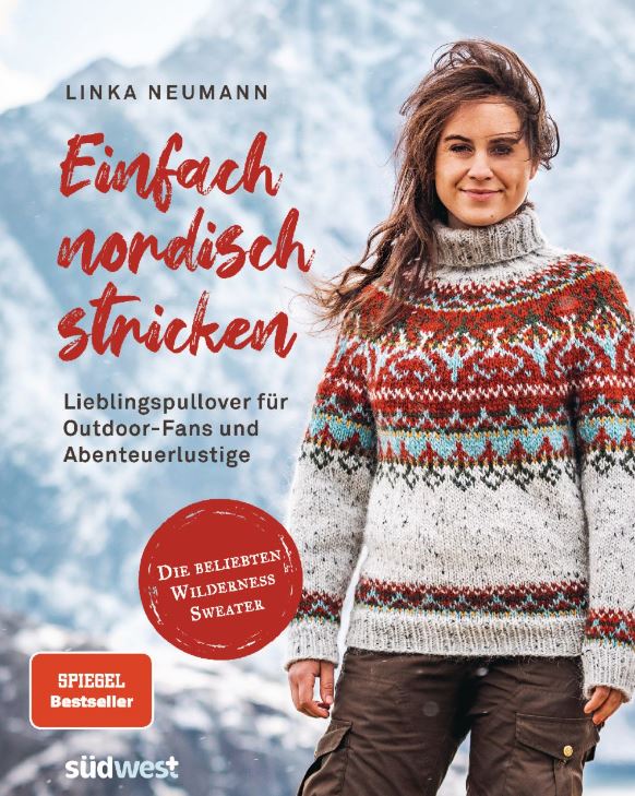 Garnpaket Pullover GALDRER in ROT (von Linka Neumann)