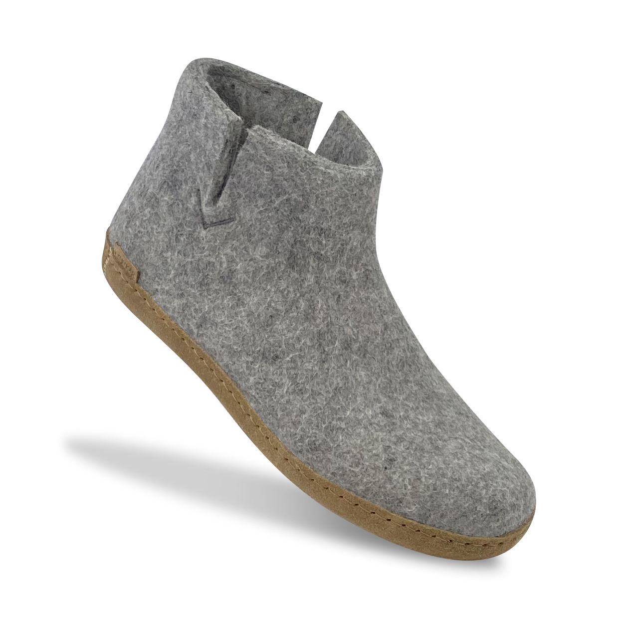 Filzhausschuhe Boots mit Ledersohle, Gr. 24, versch. Farben